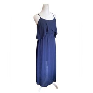 Women’s Xhilaration blue long sheer dress size small donate